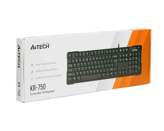 Клавиатура компьютерная проводная A4Tech KR-750USB(Black) черная Київ