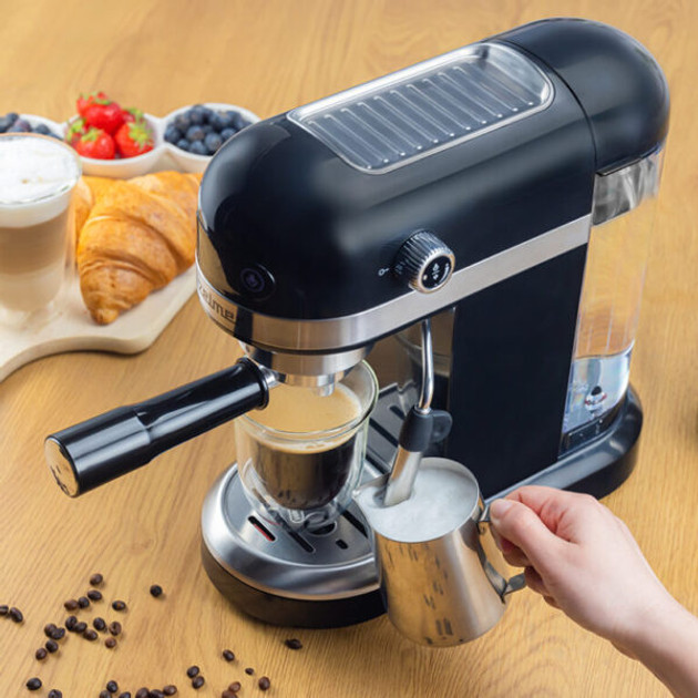 Кофеварка рожковая ZELMER ZCM7295 1350 Вт черная Київ - зображення 3