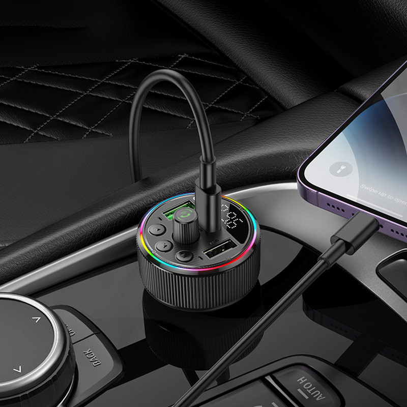 АЗУ FM модулятор Hoco E82 Guerrero PD30W+QC3.0 (2USB-A/1C) Херсон - изображение 8