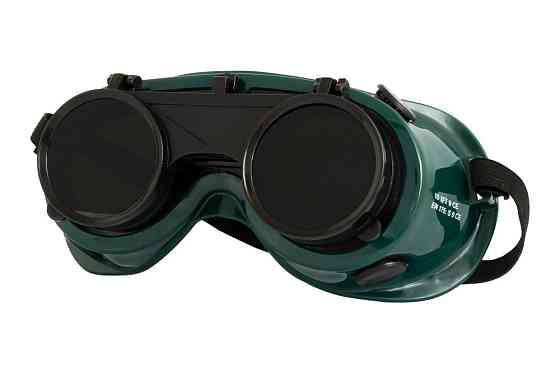 Очки закрытые MASTERTOOL АДМИРАЛ RD откидной светофильтр DIN10 оправа силикон вентиляционные клапаны Харків