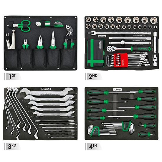 Ящик с инструментом модульный (TBCE0202, 3 секции) 134ед. TOPTUL GCZ-134A Харків - зображення 2