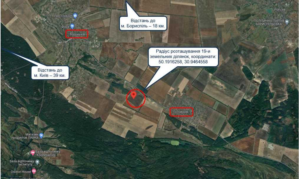 продажа земля сельскохозяйственного назначения Бориспольский, Вороньков, 221503 грн.  - зображення 6