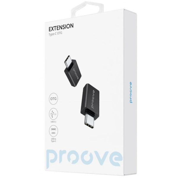 Перехідник OTG Proove Extension USB to Type-C Black (HBEX00101001) (Код товару:38997) Харьков - изображение 3