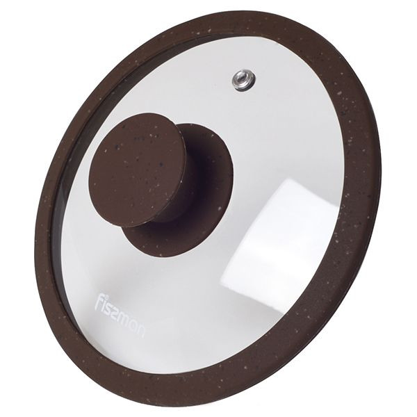 Кришка скляна Fissman Arcades FS-9908 16 см коричнева Київ - зображення 1