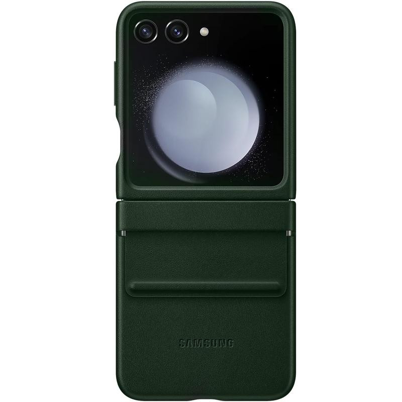 Кожаный чехол Leather Case (AAA) для Samsung Galaxy Z Flip5 Херсон - зображення 1