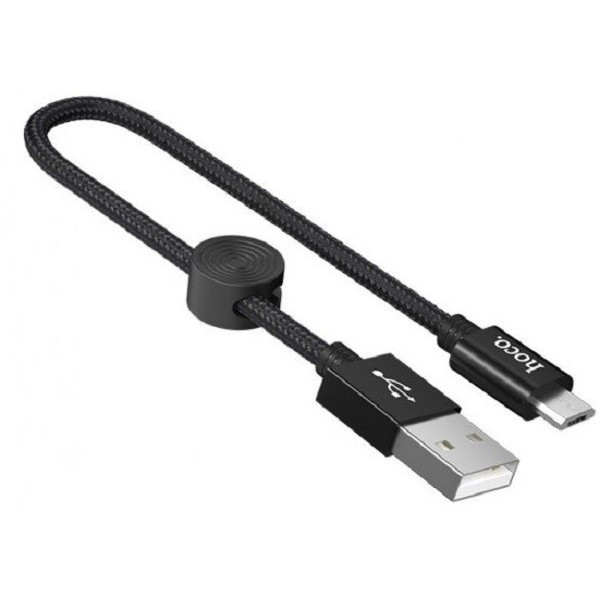 Кабель Hoco X35 Premium USB to Micro 0.25m Black Харків - зображення 3