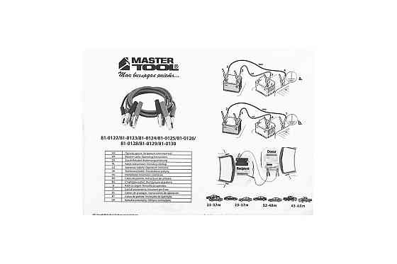 Провода пусковые MASTERTOOL 500А/12V/24V 3.5 м t до -40°C сумка для хранения 81-0125 Харків