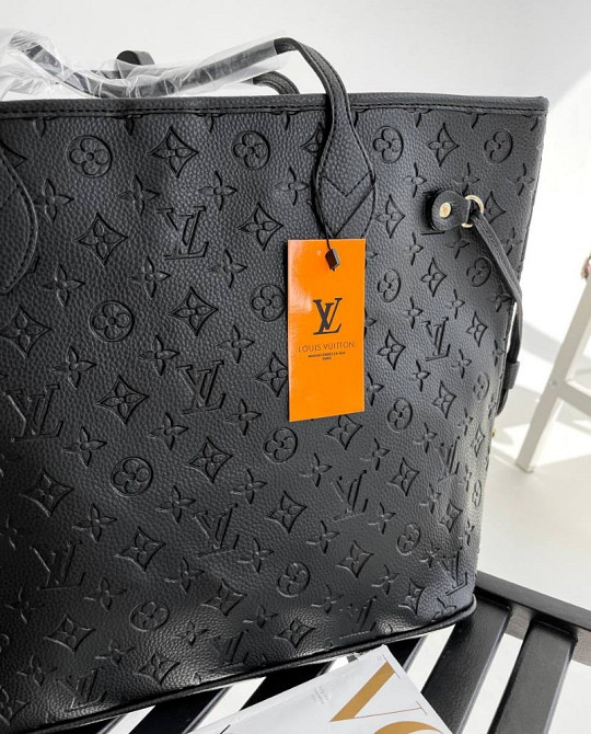 сумка шоппер экокожа Louis Vuitton Neverfull Black TR00005 Луцьк - зображення 2