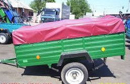 Тент на легковий причіп Вісь П-3.5 2.46 х 1.57 ПВХ Єврофура Баришівка - зображення 1