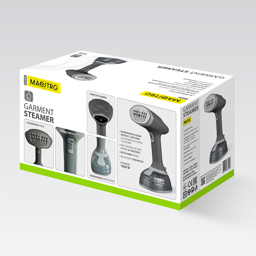 Отпариватель Maestro MR-358 1600 Вт серый Киев - изображение 8