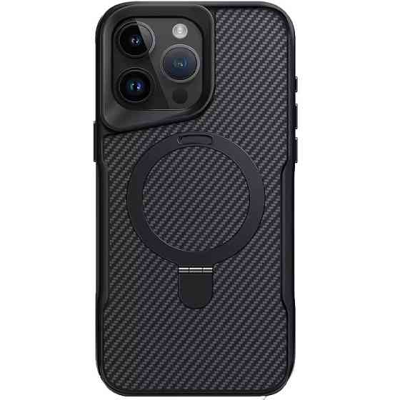 TPU+PC чехол Metal Buttons with MagSafe Carbon Ring для Apple iPhone 15 Pro (6.1") Херсон