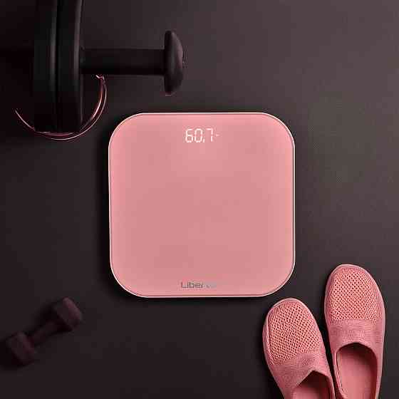 Весы напольные Liberton LBS-0811 180 кг персиковые Київ