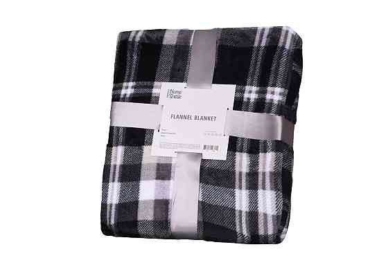 Плед Ardesto Flannel клітка ART-0102-PB 200х220 см сірий Киев