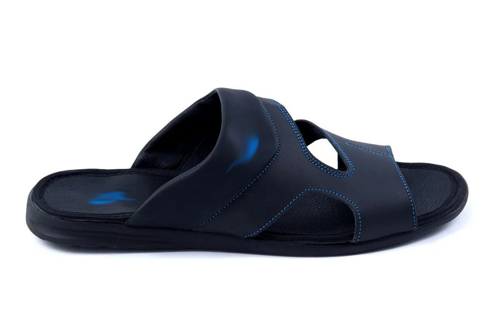 Мужские кожаные  летние шлепанцы-сланцы Classic Київ - зображення 12