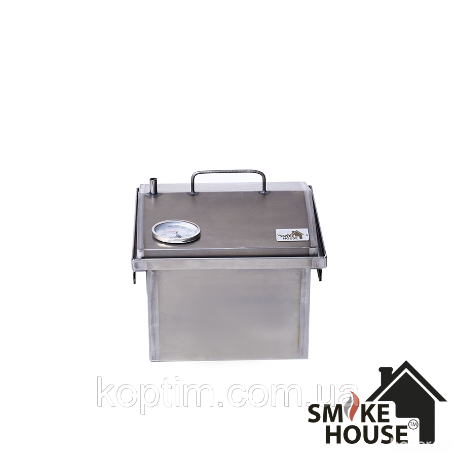 Универсальная домашняя коптильня SmokeHouse S Original с термометром Харків - зображення 9