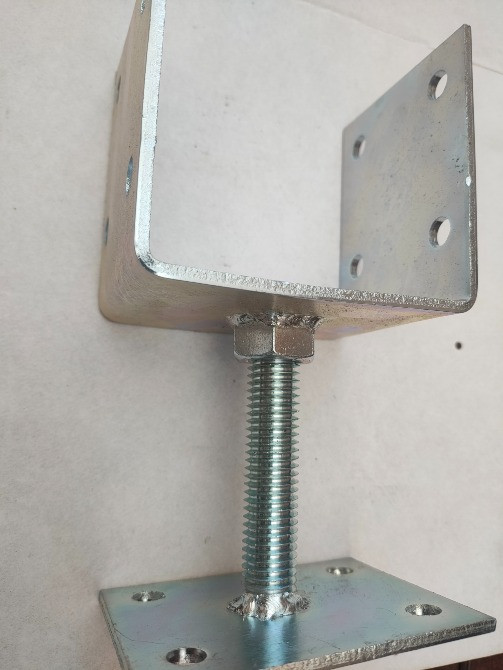 Кронштейн опора деревяного бруса консоль товщина 4 мм регульована Нововолинськ - зображення 1