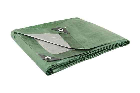 Тент универсальный MASTERTOOL TARPAULIN 2 × 3 м двухсторонний 130 г/м² Green/Silver 89-1203 Харьков