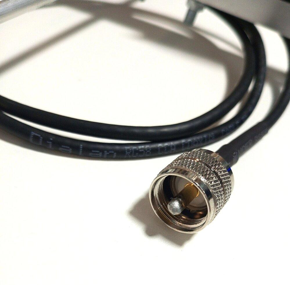 Антенна 390-485 МГц, до 50 Вт 10 дБ YP394810, кабель 1,2 м с UHF-male разъемом. Смотрите график КСВ Дніпро - зображення 8