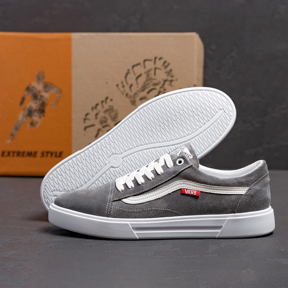 Мужские кожаные кеды  Grey Киев - изображение 8