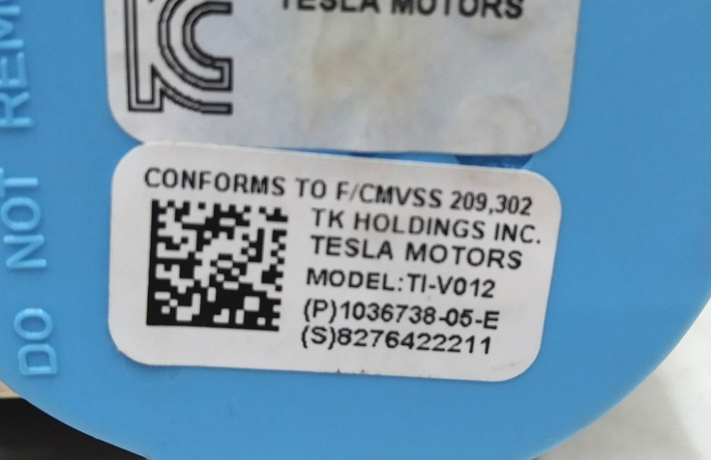 Ремень безопасности передний правый (пассажирский) (BLK) Tesla model X 1036738-05-E Киев - изображение 4