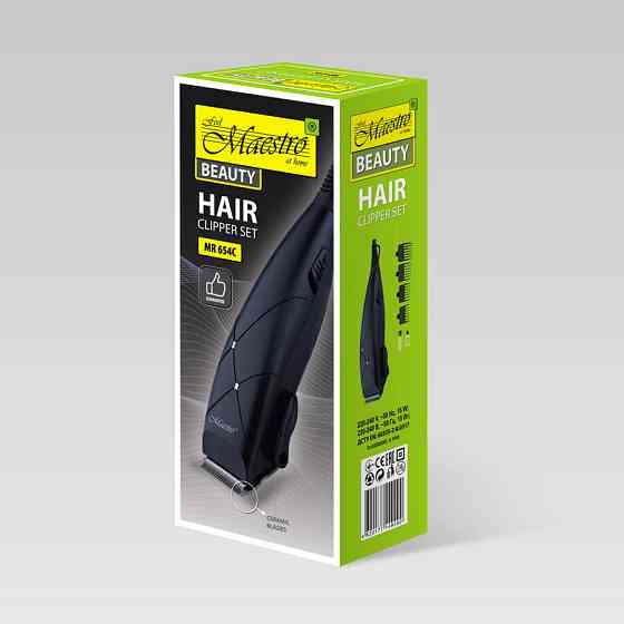 Машинка для стрижки волос Maestro MR-654С-BLAСK 15 Вт черная Київ