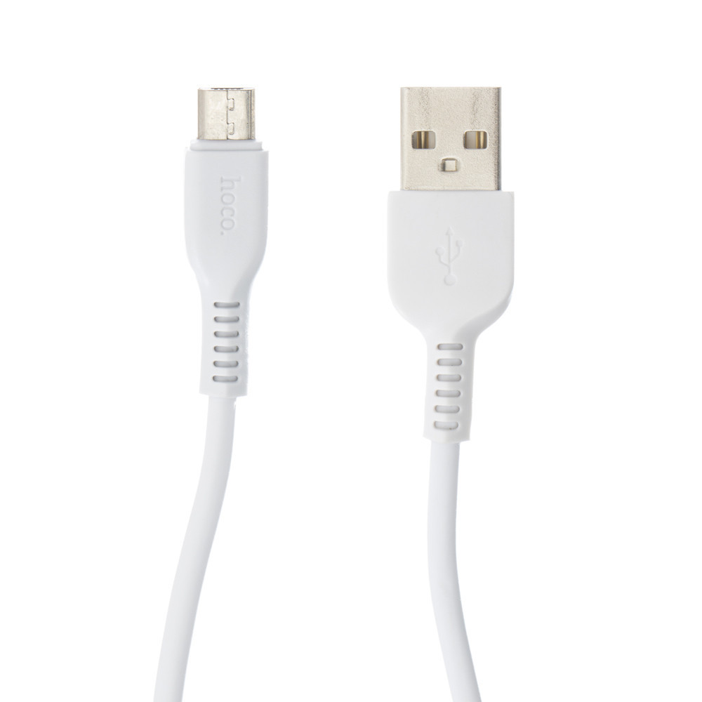 Кабель USB-С 1 м miСro USB-USB White HoСo X13-White Киев - изображение 1