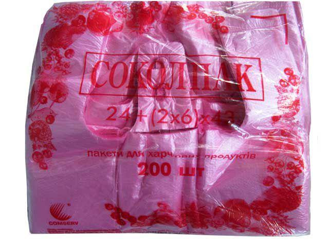 Пакет Майка для Упаковки Фасовочный (24*43) "Сокол Пак", 200шт/пач Харків - зображення 1