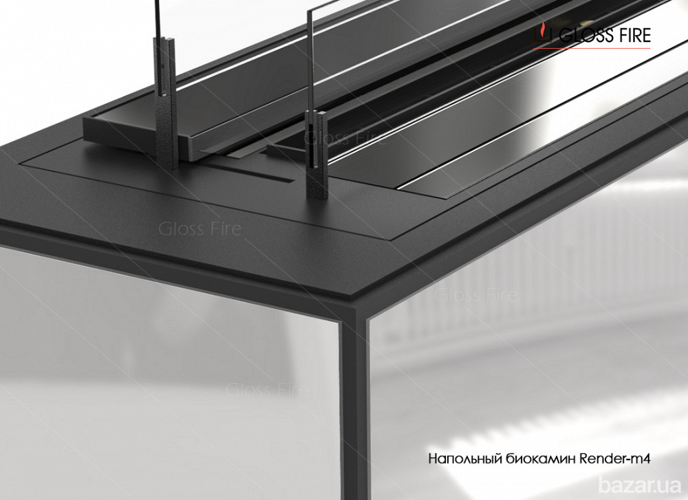 Підлоговий біокамін Render 900-m4 Gloss Fire Харків - зображення 4