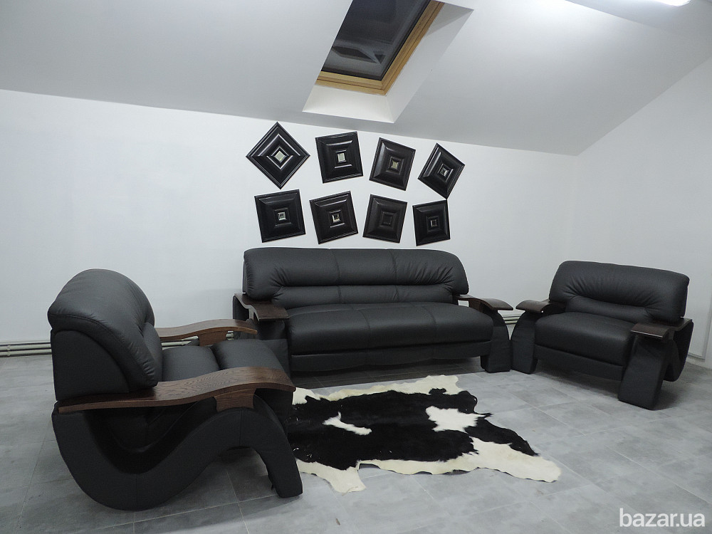 Стильний диван,сучасний шкіряний диван і крісла Sigma Київ - зображення 1