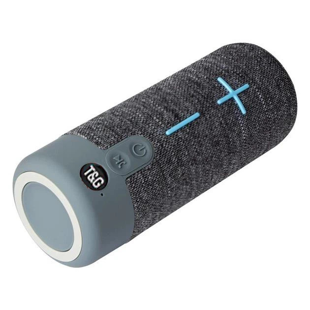Колонка портативная Bluetooth T&G TG619 grey серая Київ - зображення 2