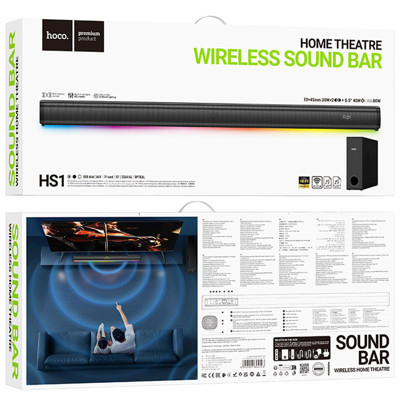 Уценка Bluetooth колонка Hoco HS1 Prestige home theater speaker Херсон - зображення 6