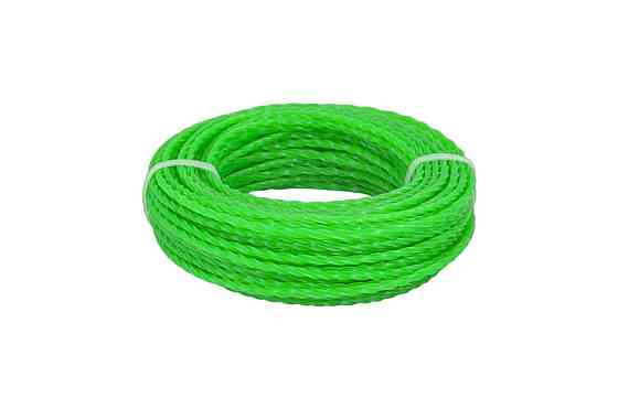 Леска для триммера MASTERTOOL КВАДРАТ КРУЧЕННЫЙ 2,40 мм 15 м 19-1224 Харків