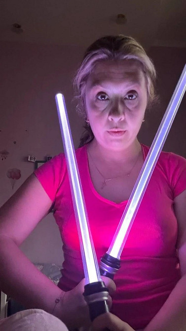 Двосторонній світловий меч 132 см | Посох як у Дарта Мола | 12 кольорів Київ - зображення 12