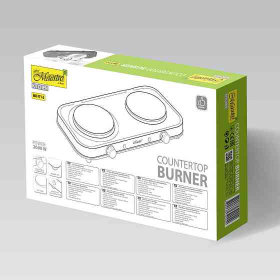 Плита электрическая настольная Maestro MR-771-2 2000 вт Киев