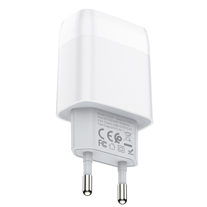 СЗУ Hoco C73A Glorious 2.4A (2USB-A) Херсон - изображение 3