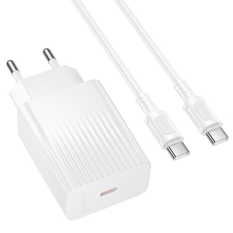 СЗУ Borofone BAS73A Source PD20W (1USB-C) + кабель Type-C to Type-C Херсон - изображение 3