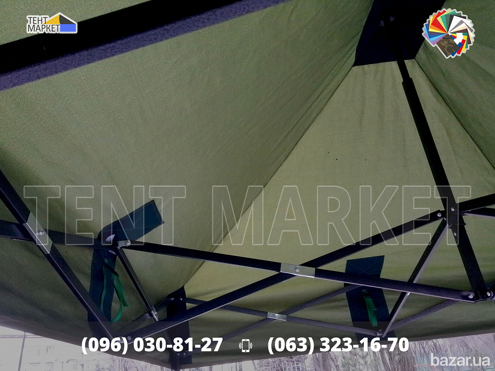 Купол Тент 3х2 запасний брезент на розсувний торговий шатер трансформер Виготовлення Пошиття Продаж Запорожье - изображение 3