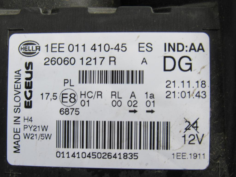 Фара левая Renault Trafic III 2014-2021 (260601217R) Ковель - изображение 1