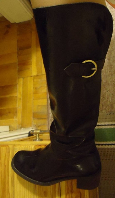 Сапоги кожаные кожа-лак новые р. 39 весна /осень Київ - зображення 4