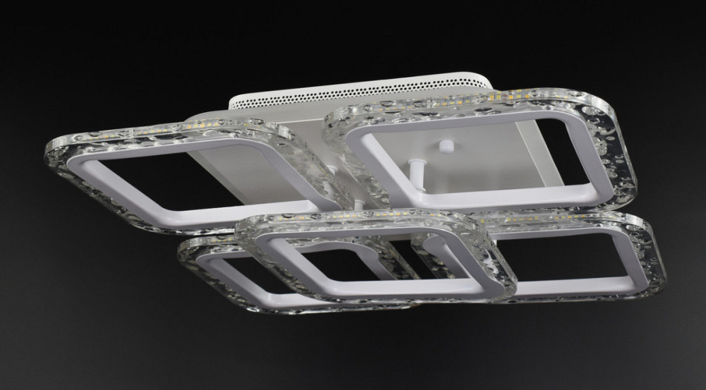 Люстра стельова LED з пультом A2517/4+1S-RGB-wh Білий 10х38х38 см. Киев - изображение 1