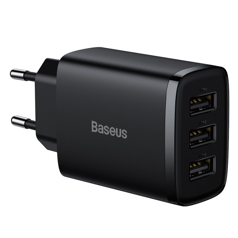 СЗУ Baseus Compact 17W (3USB-A) (CCXJ02) Херсон - зображення 1