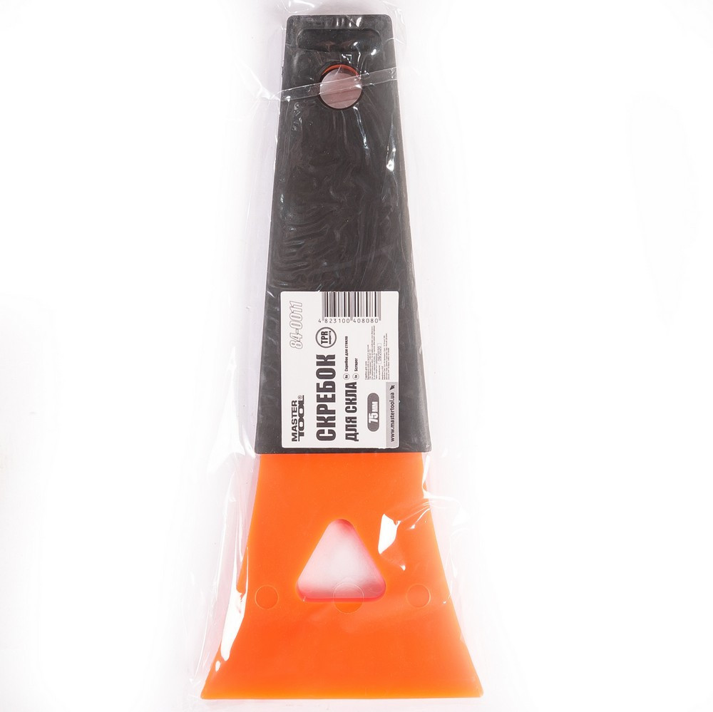 Скребок автомобильный для льда MASTERTOOL 75х180 мм ручка с TPR покрытием 84-0011 Харків - зображення 2