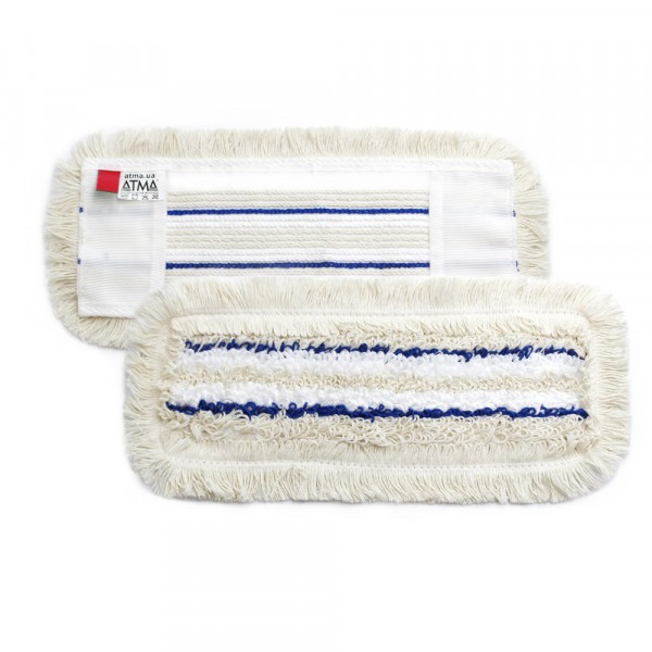 Моп 40см ТРІО с карманами микрофибра-полиестр-хлопок Київ - зображення 1