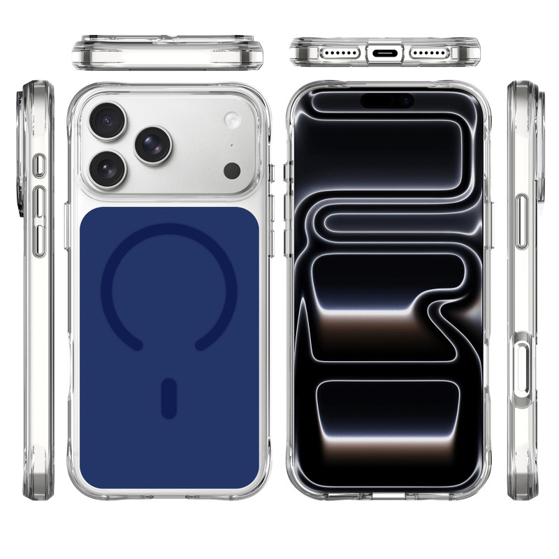 Чехол TPU+PC Space Pure Color with Magnetic Fit для Apple iPhone 17 Pro / 18 Pro (6.3") Херсон - зображення 3