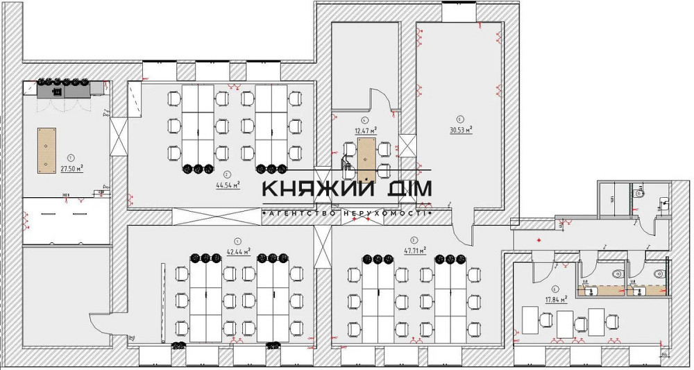 Оренда офісу 250 м, на Лукянівці вул Кудрявська,16 код 1419255 Київ - зображення 1