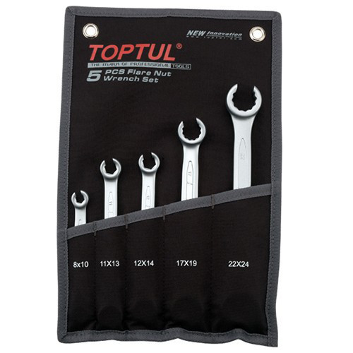Набор ключей разрезных TOPTUL 5 шт. 8-24 мм (чехол) GPAQ0502 Харьков - изображение 1