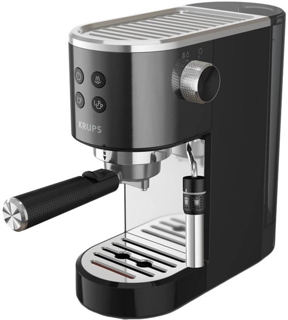 Кофемашина рожковая Krups Virtuoso+ Pump XP444G10 15 бар черная Киев - изображение 1