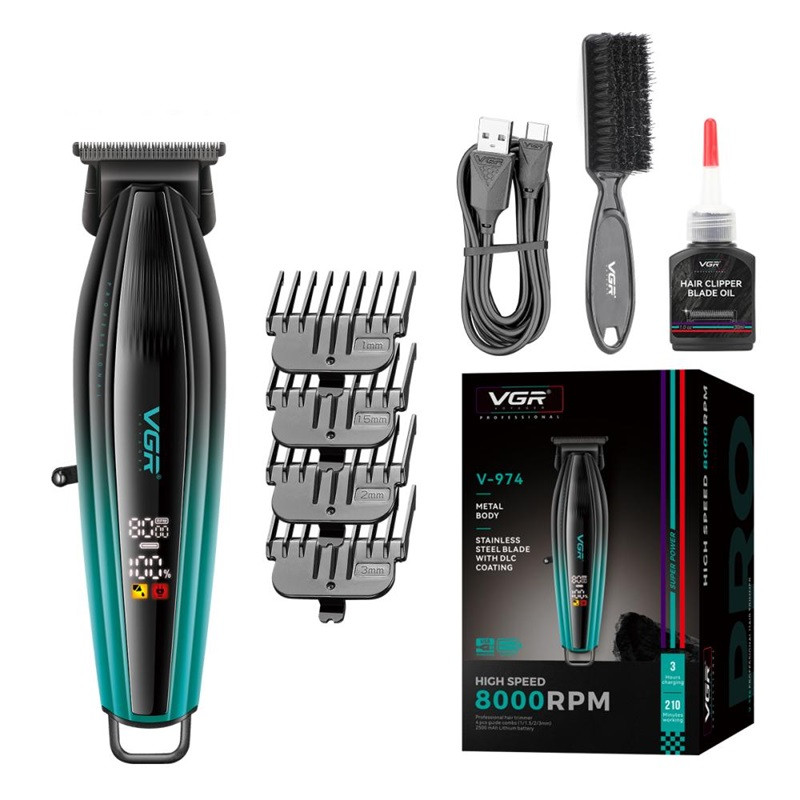 Триммер VGR V-974 GREEN 7 Вт зеленый Київ - зображення 1