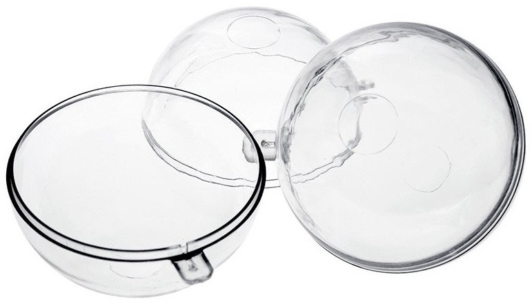 Новогодний прозрачный шар 8 см для конфет Киев - изображение 9