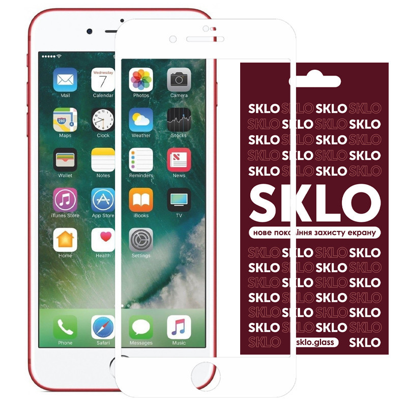 Защитное стекло SKLO 3D для Apple iPhone 7 / 8 / SE (2020) (4.7") Херсон - изображение 1